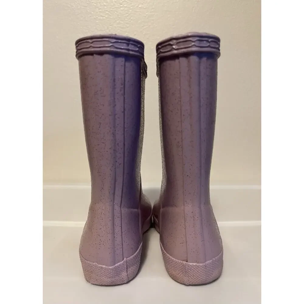 Hunter Kids Pink Glitter Rain & Snow Boots